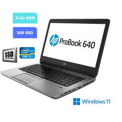 HP 640 G3 - 8 Go RAM - 500 Go SSD - Windows 11 - N°180707