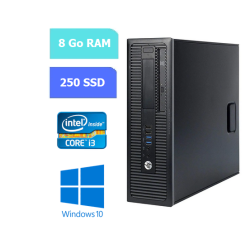 UC HP PRODESK 400 G1 DT Intel Core - SSD 250 -  RAM 8 GO - WINDOWS 10 - N°240702