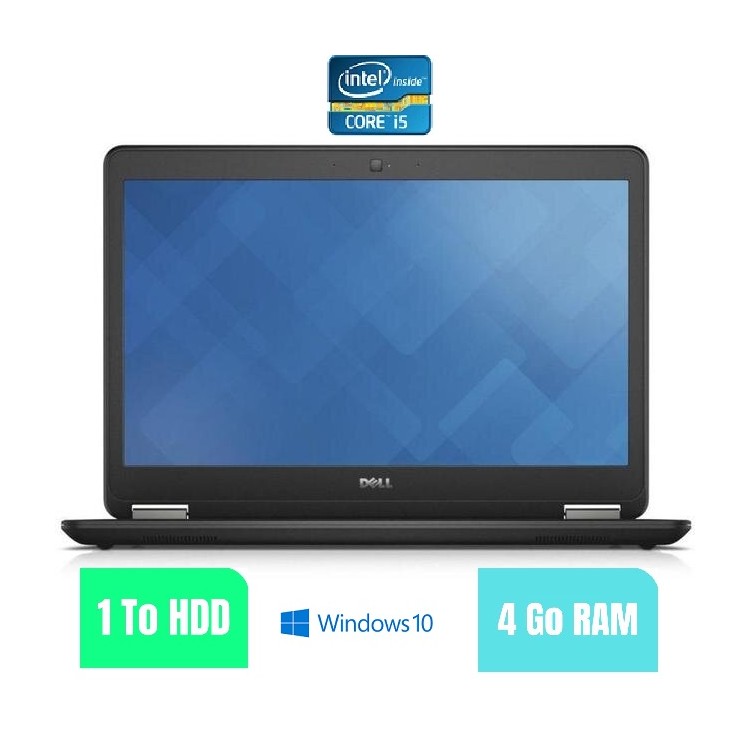 DELL E7450 - 4 Go RAM - 1000 HDD - Windows 10 - N°170211