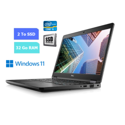 DELL E5490 - 32 Go RAM - SSD 2 To - Windows 11 - N°250722