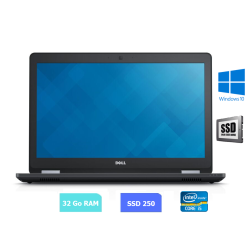DELL E5470 - i5 - 32 Go RAM - 250 SSD - Windows 10 - N°260709