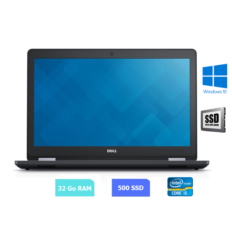 DELL E5470 - i5 - 32 Go RAM - 500 SSD - Windows 10 - N°260710