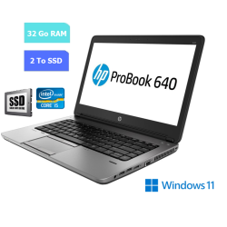 HP 640 G3 - 32 Go RAM - 2 To SSD - Windows 11 - N°260721