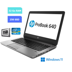 HP 640 G3 - 32 Go RAM - 250 Go SSD - Windows 11 - N°260724