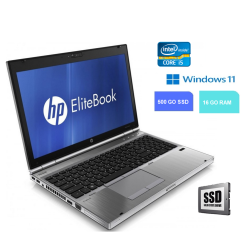 HP 8570P I5 - 16 Go RAM - 500 GO SSD - Windows 11 - N°0212236