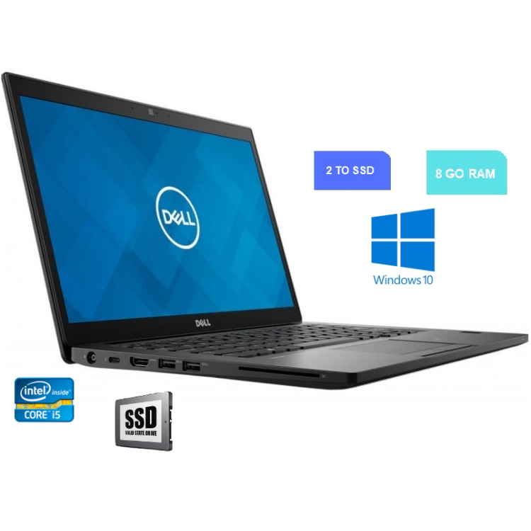 DELL E7490 - 8 Go RAM - SSD 2 To - Windows 10 - N°031223