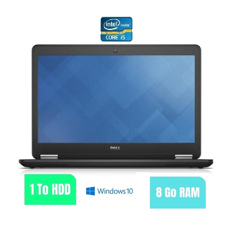 DELL E7450 - 8 Go RAM - 1000 HDD - Windows 10 - N°170220