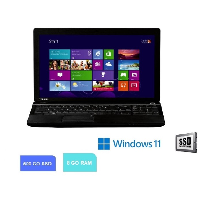 Toshiba Satellite Pro C50 - Celeron 1005M - 8 Go - SSD 500 - WINDOWS 11