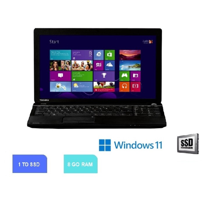 Toshiba Satellite Pro C50 - Celeron 1005M - 8 Go - SSD 1 TO- WINDOWS 11