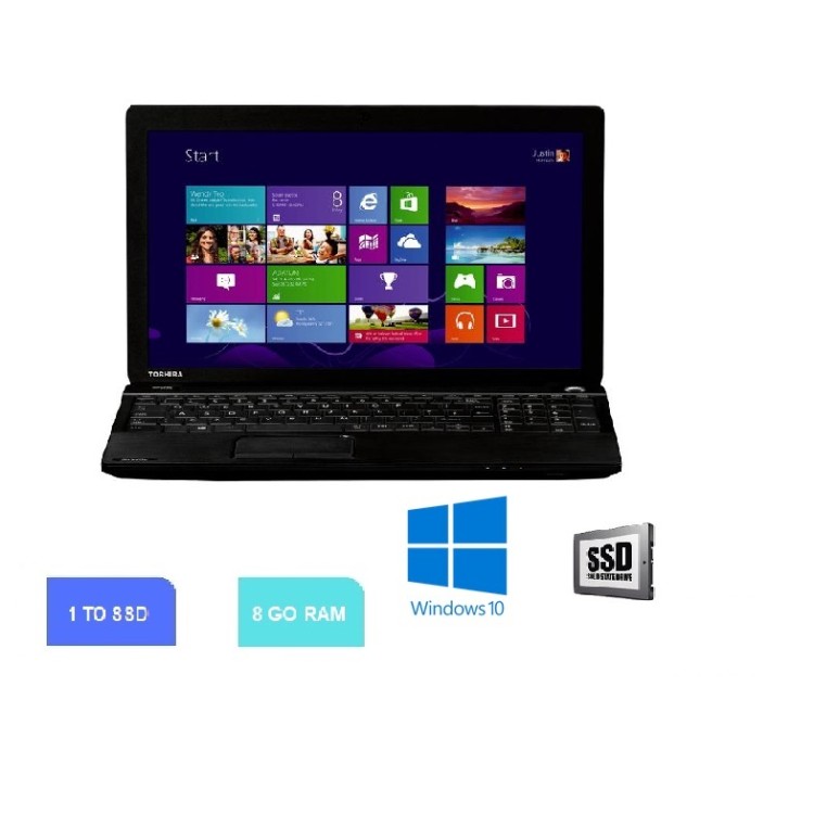 Toshiba Satellite Pro C50 - Celeron 1005M - 8 Go - SSD 1 TO- WINDOWS 10