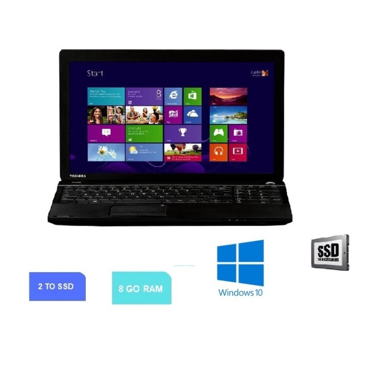 Toshiba Satellite Pro C50 - Celeron 1005M - 8 Go - SSD 2 TO- WINDOWS 10