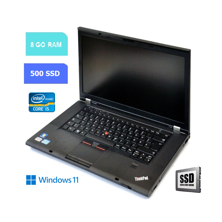 Lenovo T560 i5 - RAM 8 go - SSD 500 go - Windows 11