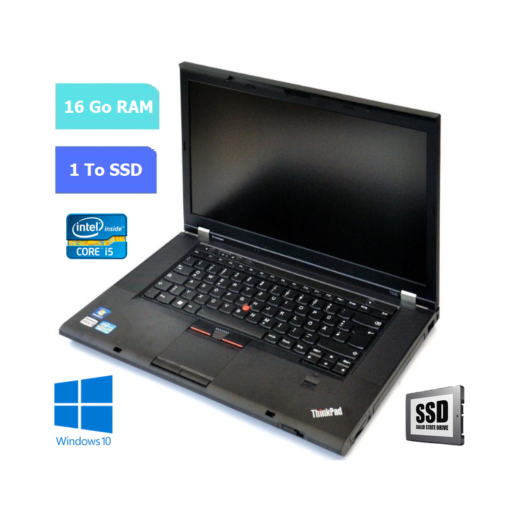 Lenovo T560 i5 - RAM 8 go - SSD 1 To - Windows 10