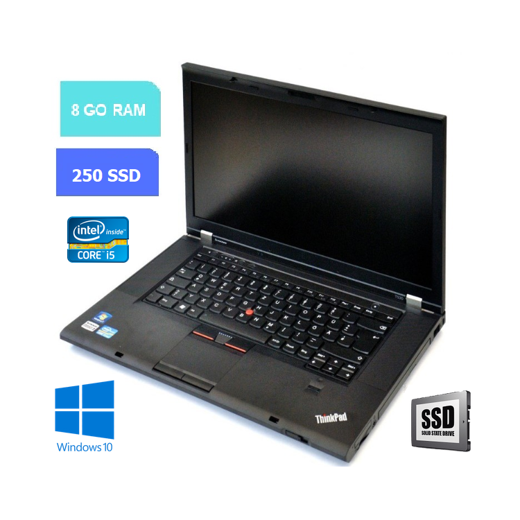 Lenovo T560 i5 - RAM 8 go - SSD 250 go - Windows 10