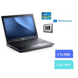 DELL E6410 - 8 Go RAM - 1 TO SSD - Windows 11