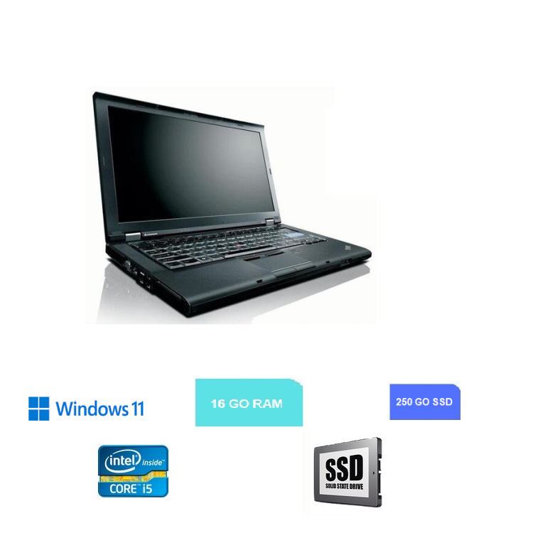 LENOVO L440 - Core I5 - 16 Go RAM - 250 GO SSD - Windows 11