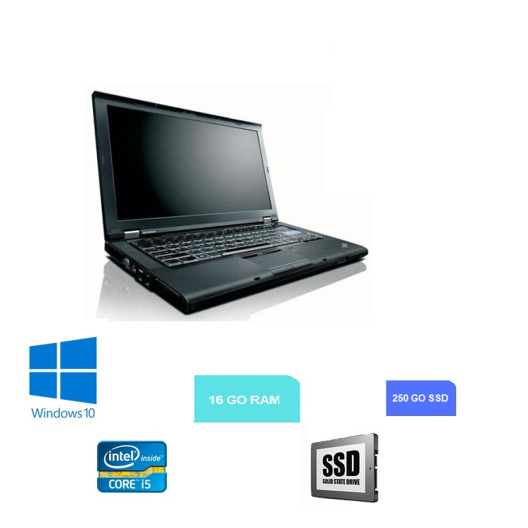LENOVO L440 - Core I5 - 16 Go RAM - 250 GO SSD - Windows 10