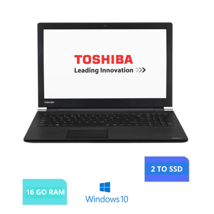 TOSHIBA SATELLITE A50 - Core I3 - 16 Go RAM - 2 TO SSD - Windows 10-N°08032441-GRADE B