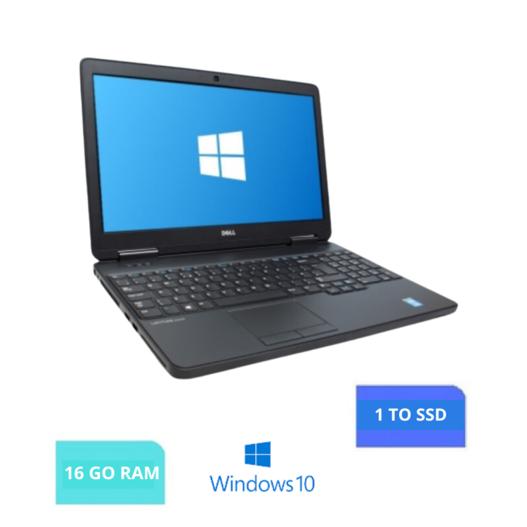 DELL LATITUDE E5540 - Core I5 - 16 Go RAM - 1 TO SSD - Windows 10-N°13042403-GRADE B