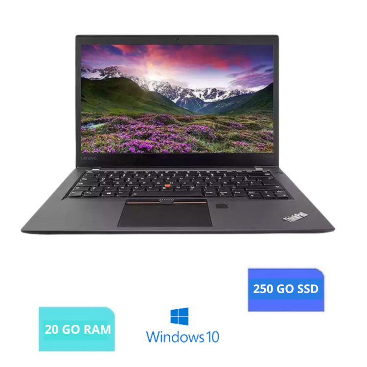 LENOVO T470S INTEL CORE I5 - 20 Go RAM - 250 GO SSD - Windows 10-N°13042417-GRADE B