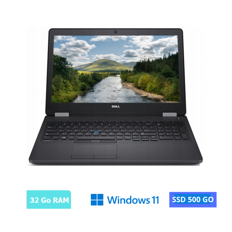 DELL LATITUDE E5580 INTEL CORE I5 - 32 Go RAM -500 GO SSD - Windows 11-N°22042422-GRADE B