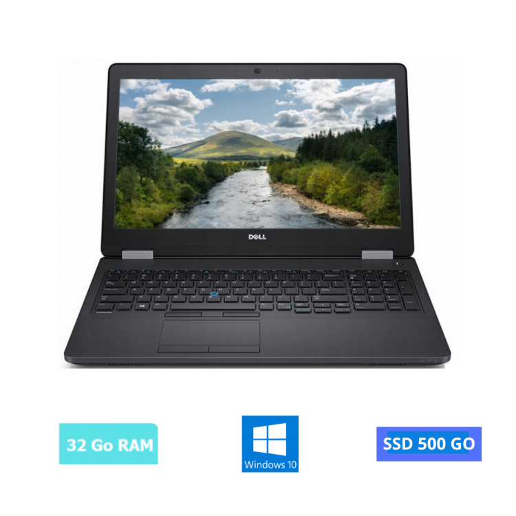 DELL LATITUDE E5580 INTEL CORE I5 - 32 Go RAM -500 GO SSD - Windows 10-N°22042423-GRADE B