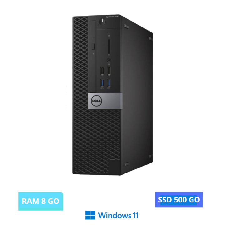 DELL 3040 SFF WINDOWS 11 - CORE I5 - SSD 1 TO - RAM 8 GO - N°23042417 - GRADE B