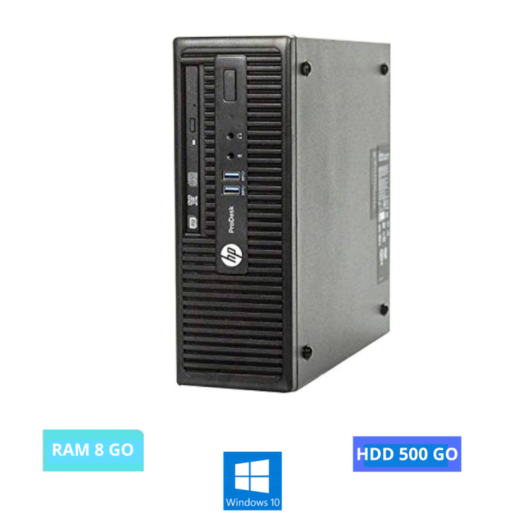 UC HP PRODESK 400 G2 SFF I3-WINDOWS 10-HDD 500 GO -RAM 8 GO - N°26042421- GRADE B