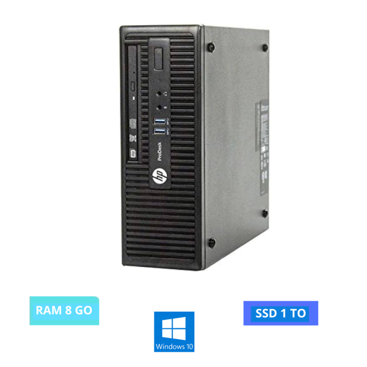 UC HP PRODESK 400 G2 SFF I3-WINDOWS 10-SSD 1 TO -RAM 8 GO - N°26042424- GRADE B