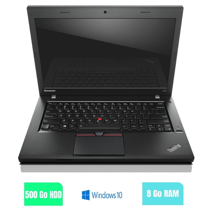 LENOVO L450 - 8 Go RAM - 500 HDD - Windows 10 - N°170261