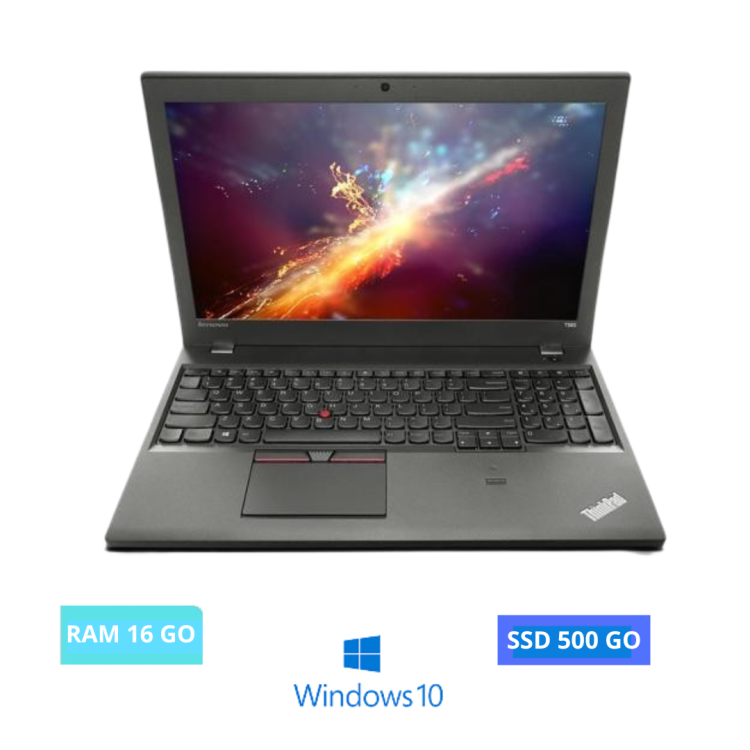 LENOVO T550 - CORE I5  - WINDOWS 10 - SSD 500 GO- RAM 16 GO - N°08052406 - GRADE B