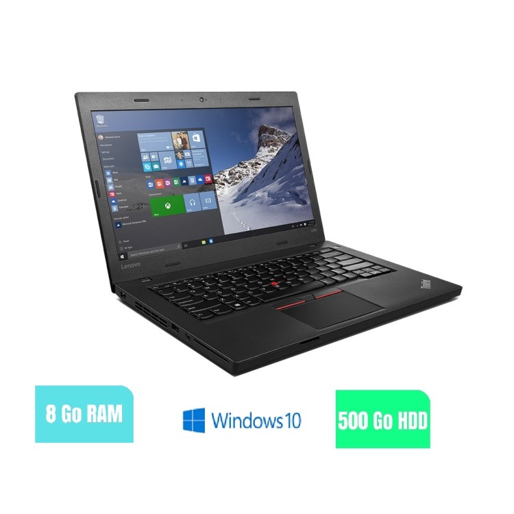 LENOVO L460 - 8 Go RAM - 500 HDD - Windows 10 - N°180201