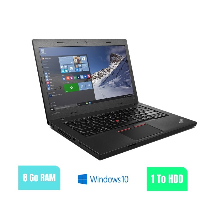 LENOVO L460 - 8 Go RAM - 1000 HDD - Windows 10 - N°180202