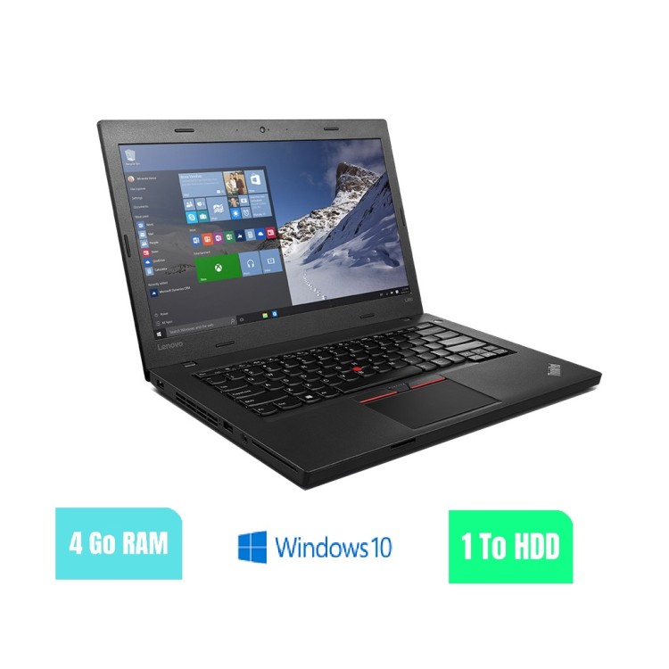 LENOVO L460 - 4 Go RAM - 1000 HDD - Windows 10 - N°180203