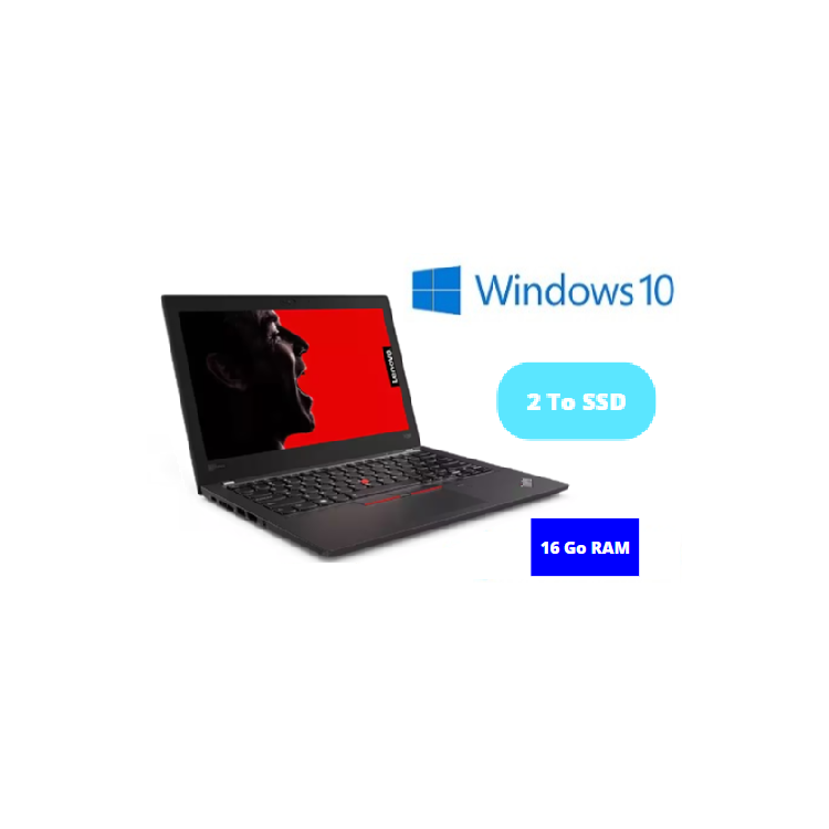 LENOVO X280 - CORE I5  - WINDOWS 10 - SSD 2 To - RAM 16 GO - N°1909202421 - GRADE B