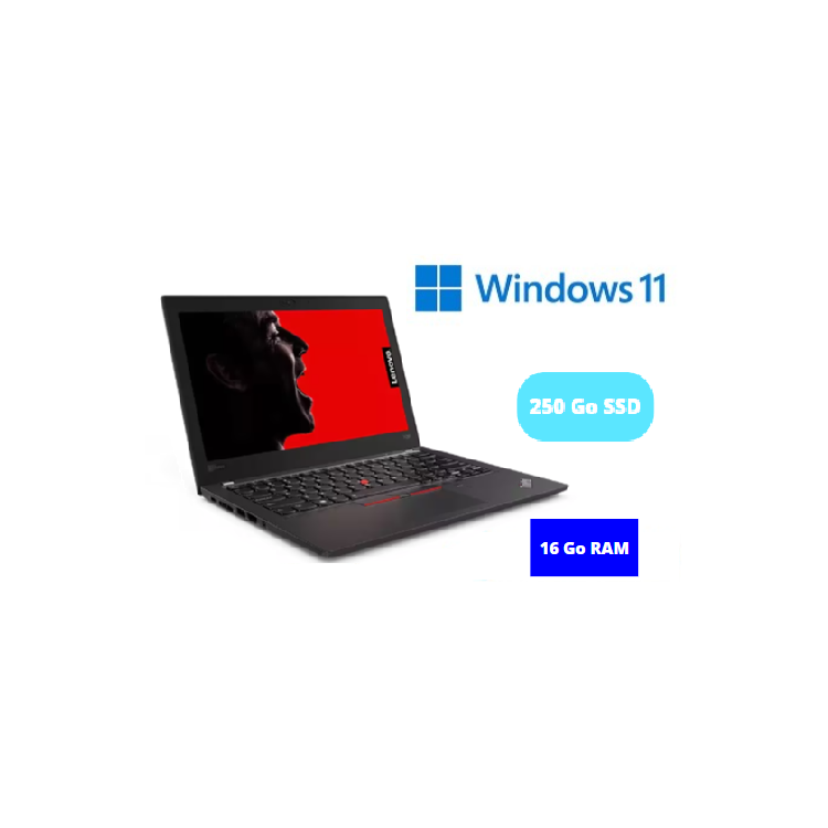 LENOVO X280 - CORE I5  - WINDOWS 11 - SSD 250 Go - RAM 16 GO - N°1909202422 - GRADE B