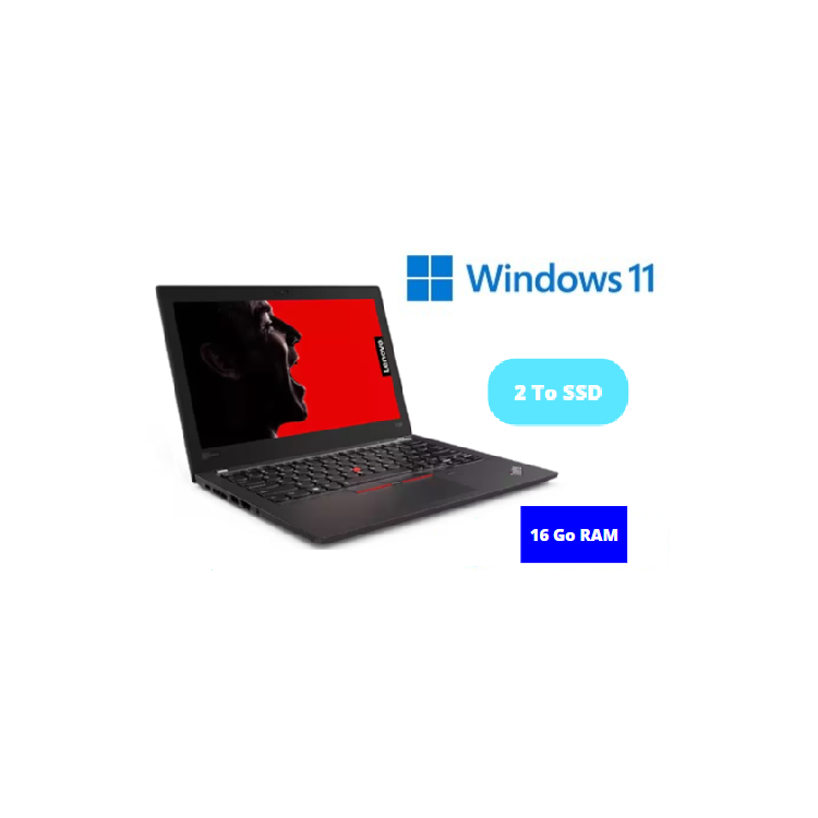 LENOVO X280 - CORE I5  - WINDOWS 11 - SSD 2 To - RAM 16 GO - N°1909202425 - GRADE B