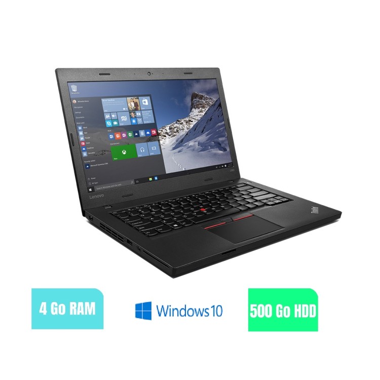 LENOVO L460 - 4 Go RAM - 500 HDD - Windows 10 - N°180204