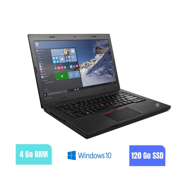 LENOVO L460 - 4 Go RAM - 120 SSD - Windows 10 - N°180205