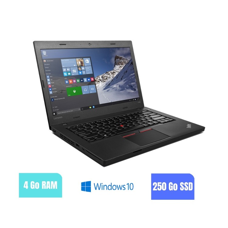 LENOVO L460 - 4 Go RAM - 250 SSD - Windows 10 - N°180206