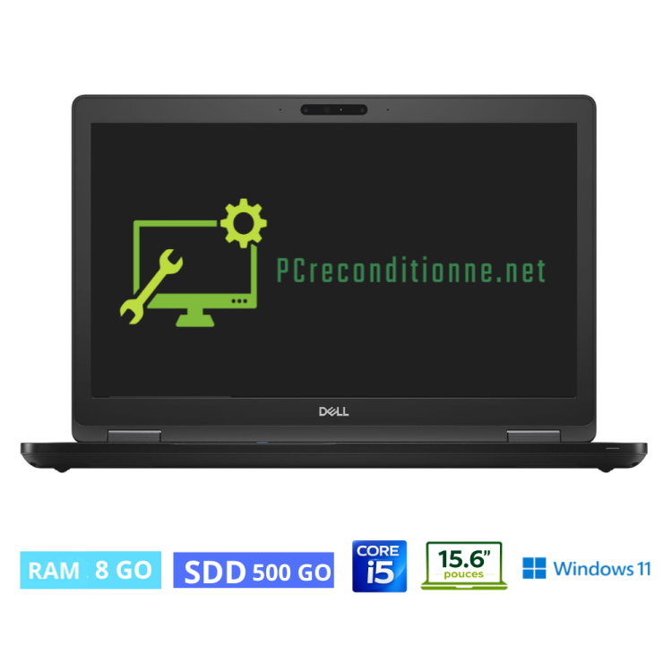 DELL LATITUDE 5590 I5-8350U- RAM 8  Go - SSD 500 Go - WIN 11 - N°011202260- GRADE B