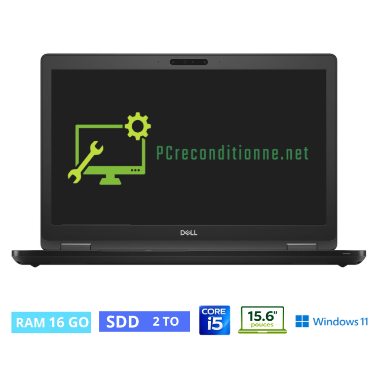 DELL LATITUDE 5590 I5-8350U- RAM 16 Go - SSD 2 To - WIN 11 - N°011202264 - GRADE B