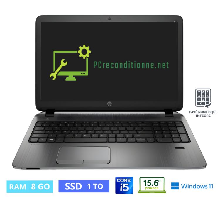 HP 450 G2 I5 5200 U - RAM 8 Go - SSD 1 To - WINDOWS 11 - N°0180267 - GRADE B
