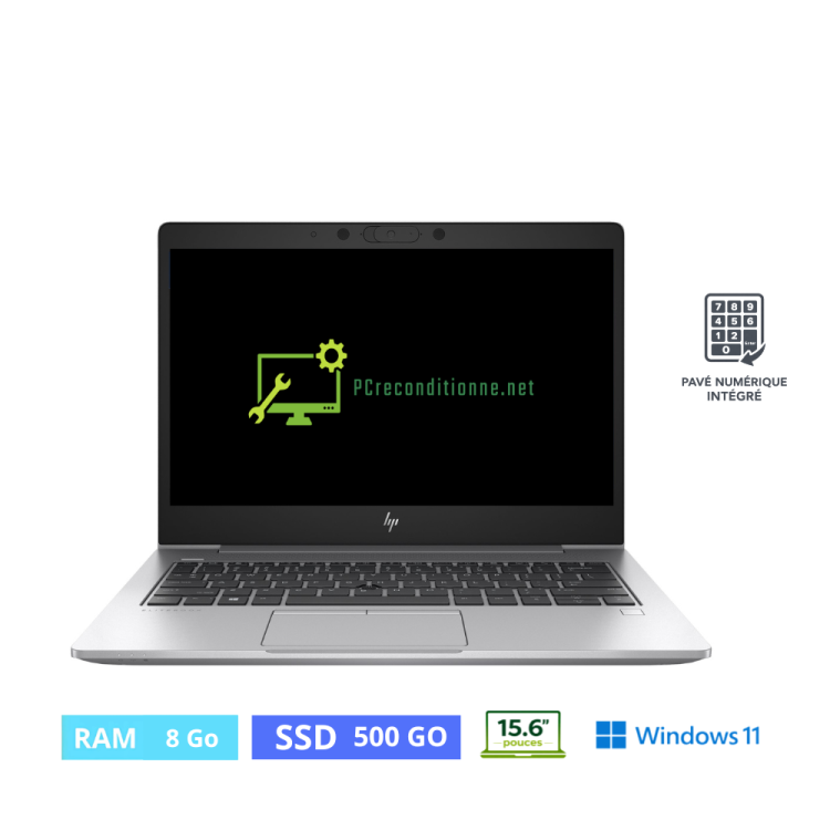 HP 850 G6 i5-8365U - RAM 8 Go - SSD 500 Go  - WINDOWS 11 - N°02230010 - GRADE B