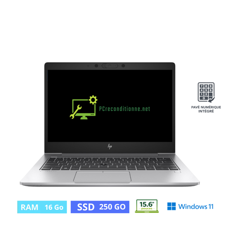 HP 850 G6 i5-8365U - RAM 16 Go - SSD 250 Go  - WINDOWS 11 - N°02230013 - GRADE B